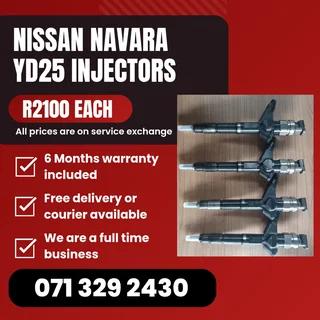 Nissan Navara Yd25 Injectors For Sale With Warranty