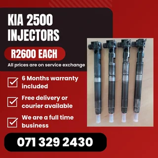 Kia 2500 Injectors For Sale With Warranty On