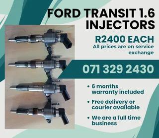 Ford Transit 1.6 Injectors For Sale With Warranty On