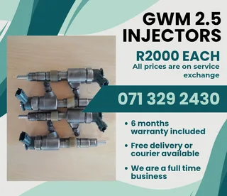 Gwm 2.5 Injectors For Sale With Warranty