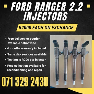 Ford Ranger 2,2 Injectors For Sale With Warranty