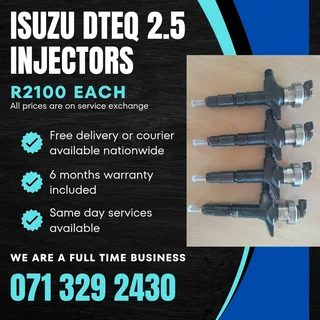 Isuzu Dteq 2.5 Injectors For Sale With Warranty On