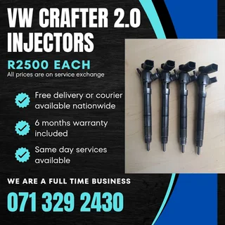 Vw Crafter 2.0 Diesel Injectors For Sale With Warranty