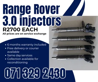 Range Rover 3.0 Injectors For Sale With Warranty
