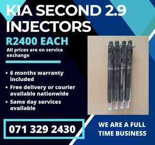 Kia Sedona 2.9 Injectors For Sale With Warranty Included