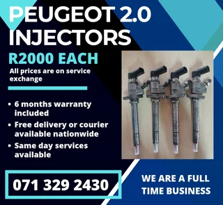 Peugeot 2.0 Injectors For Sale With Warranty