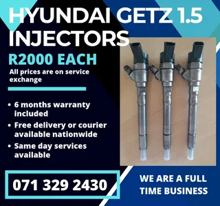 Hyundai Getz 1.5 Injectors For Sale With Warranty