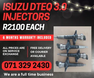 Isuzu Dteq 3.0 Injectors For Sale With Warranty Included