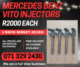 Mercedes Benz Vito Injectors For Sale With Warranty Included