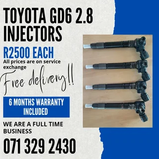 Toyota Gd6 2.8 Injectors For Sale With Warranty Included