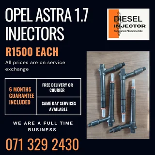 Opel Astra 1.7 Injectors For Sale With Warranty