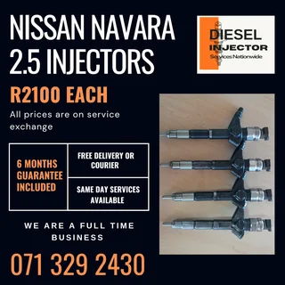 Nissan Navara 2.5 Injectors For Sale With Warranty
