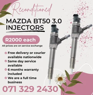 Mazda Bt50 3.0 Injectors For Sale With Warranty