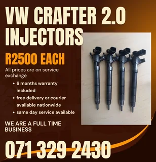 Vw Crafter 2.0 Injectors For Sale With Warranty Included