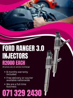 Ford Ranger 3.0 Injectors For Sale With Warranty Included