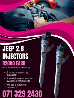 Jeep 2.8 Injectors For Sale With Warranty Included