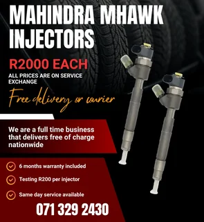 Mahindra Mhawk 2.2 Injectors For Sale With Warranty Included