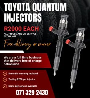 Toyota Quantum Diesel Injectors For Sale With Warranty