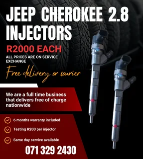 Jeep Grand Cherokee 2.8 Injectors For Sale With Warranty
