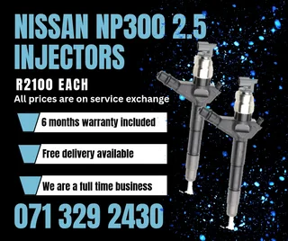 Nissan Np300 2.5 Injectors For Sale With Warranty Included