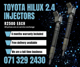 Toyota Hilux 2.4 Injectors For Sale With Warranty