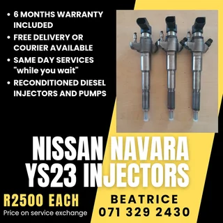 Nissan Navara Ys23 Injectors While U Wait For Sale