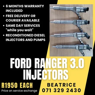 Ford Ranger 3.0 Injectors For Sale With Warranty