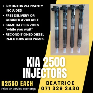 Kia 2500 Injectors For Sale With Warranty Included