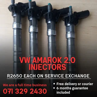 Vw Amarok 2.0 Injectors For Sale With Warranty