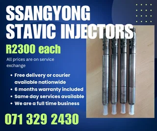 Ssangyong Stavic Injectors For Sale With Warranty Included