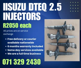 Isuzu Dteq 2.5 Injectors For Sale With Warranty