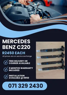 Mercedes Benz C220 Injectors For Sale With Warranty Included