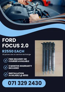 Ford Focus 2.0 Injectors For Sale With Warranty