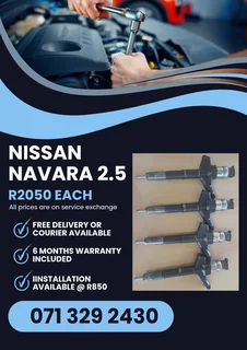 Nissan Navara 2.5 Injectors For Sale With Warranty