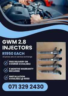 Gwm 2.8 Injectors For Sale With Warranty Included