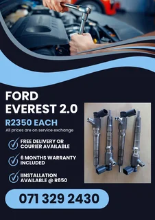 Ford Everest 2.0 Injectors For Sale With Warranty Included
