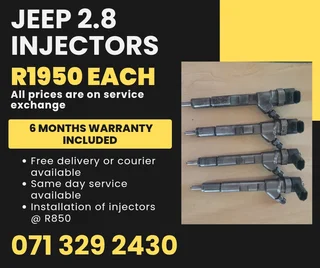 Jeep 2.8 Injectors For Sale With Warranty