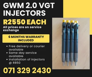 Gwm 2.0 Vgt Injectors For Sale With Warranty