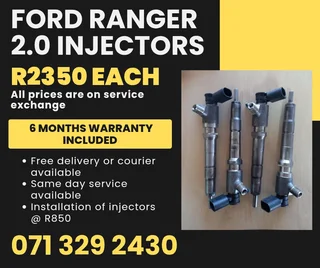 Ford Ranger 2.0 Injectors For Sale With Warranty