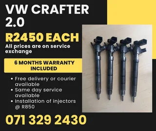 Vw Crafter 2.0 Injectors For Sale With Warranty
