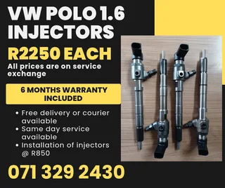 Vw Polo 1.6 Injectors For Sale With Warranty