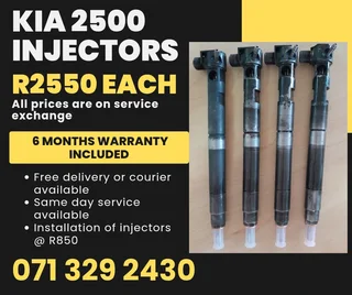 Kia 2500 Injectors For Sale With Warranty Included