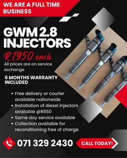Gwm 2.8 Injectors For Sale With Warranty