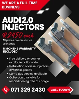 Audi 2.0 Injectors For Sale With Warranty Included