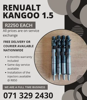 Renualt Kangoo 1.5 Injectors For Sale With Warranty