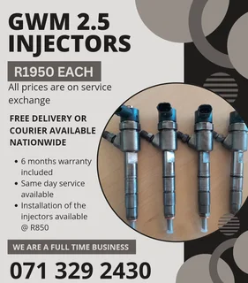 Gwm 2.5 Injectors For Sale With Warranty