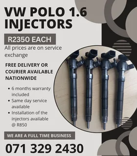 Vw Polo 1.6 Injectors For Sale With Warranty Included