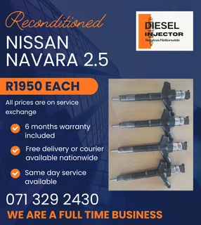 Nissan Navara 2.5 Injectors For Sale With Warranty Included