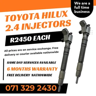 Toyota Hilux 2.4 Injectors For Sale With Warranty