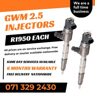 Gwm 2.5 Injectors For Sale With Warranty